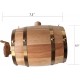 Langjitianya Saint Bernard Life Barrel Collar, Saint Bernard Barrel Collar for Small Dogs, Mini Barrel with Adjustable Rings for Pets (Size S), Wood Langjitianya Saint Bernard Life Barrel Collar, Saint Bernard Barrel Collar for Small Dogs, Mini Barrel with Adjustable Rings for Pets (Size S), Wood