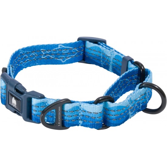 Leashboss Martingale Collar for Dogs, Reflective Nylon Dog Collar for Large Dogs, Medium and Small Dogs, Quick Release Buckle, Adjustable Pet Collar Leashboss Martingale Collar for Dogs, Reflective Nylon Dog Collar for Large Dogs, Medium and Small Dogs, Quick Release Buckle, Adjustable Pet Collar