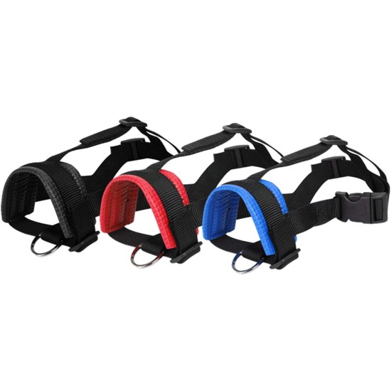 Lepark Nylon Muzzle for Small Medium Large Dogs Prevent Biting Barking Chewing Adjustable Loop (L/Black) Lepark Nylon Muzzle for Small Medium Large Dogs Prevent Biting Barking Chewing Adjustable Loop (L/Black)