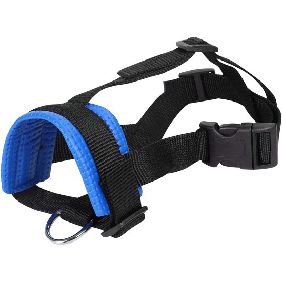 Lepark Nylon Muzzle for Small Medium Large Dogs Prevent Biting Barking Chewing Adjustable Loop (L/Black) Lepark Nylon Muzzle for Small Medium Large Dogs Prevent Biting Barking Chewing Adjustable Loop (L/Black)