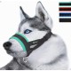 Lepark Nylon Muzzle for Small Medium Large Dogs Prevent Biting Barking Chewing Adjustable Loop (XL/Black)