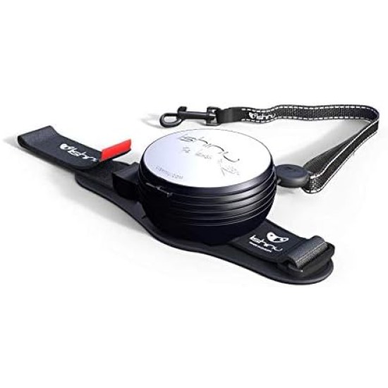 Lishinu New 2 Original 3830061190665 Retractable Lead for Dogs with Stop Button from 12 kg to 35 kg M White
