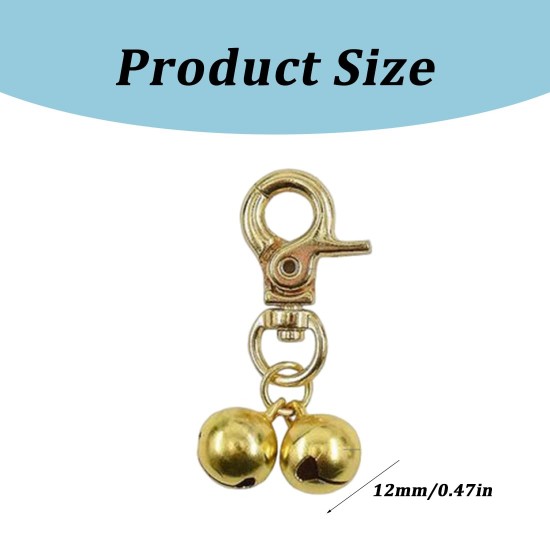Loud Cat Dog Bells, Set of 2 Extra Loud Cat and Dog Bells Pet Tracker Bell Dog Bell for Collar, Pendant Bells for Dog Cat Harness Loud Cat Dog Bells, Set of 2 Extra Loud Cat and Dog Bells Pet Tracker Bell Dog Bell for Collar, Pendant Bells for Dog Cat Harness