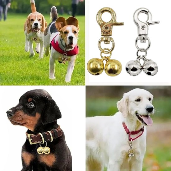 Loud Cat Dog Bells, Set of 2 Extra Loud Cat and Dog Bells Pet Tracker Bell Dog Bell for Collar, Pendant Bells for Dog Cat Harness Loud Cat Dog Bells, Set of 2 Extra Loud Cat and Dog Bells Pet Tracker Bell Dog Bell for Collar, Pendant Bells for Dog Cat Harness