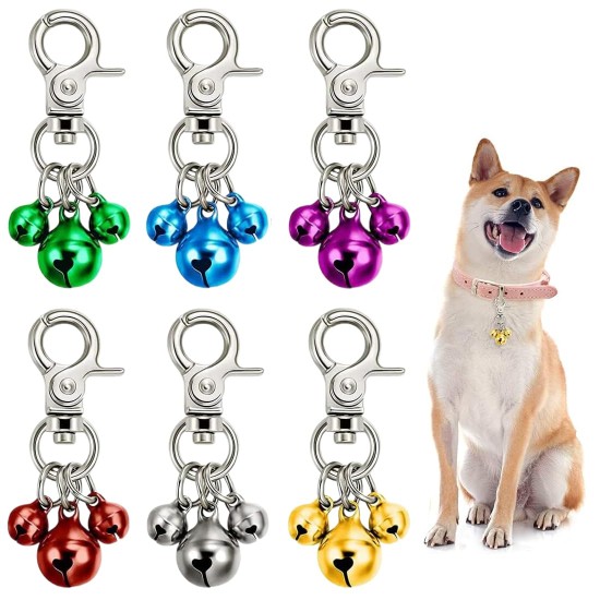 MIRKUZI Collar Jewellery for Dogs 6 Pieces Pet Collar Bell Set Collar/Keychain Pet Bell Set Loud Colorful and Stylish Dog Cat Collar Decoration MIRKUZI Collar Jewellery for Dogs 6 Pieces Pet Collar Bell Set Collar/Keychain Pet Bell Set Loud Colorful and Stylish Dog Cat Collar Decoration