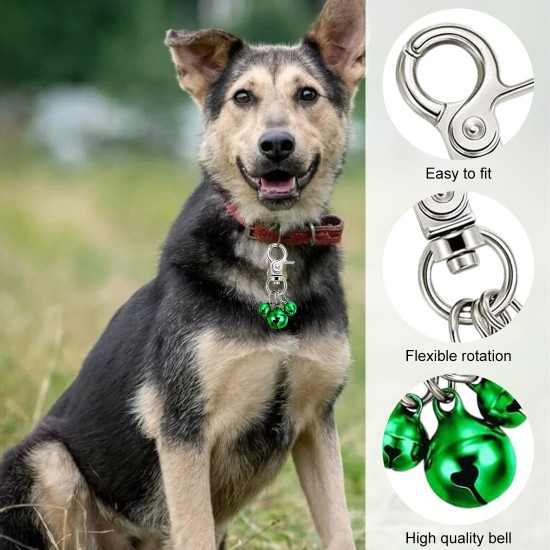 MIRKUZI Collar Jewellery for Dogs 6 Pieces Pet Collar Bell Set Collar/Keychain Pet Bell Set Loud Colorful and Stylish Dog Cat Collar Decoration MIRKUZI Collar Jewellery for Dogs 6 Pieces Pet Collar Bell Set Collar/Keychain Pet Bell Set Loud Colorful and Stylish Dog Cat Collar Decoration