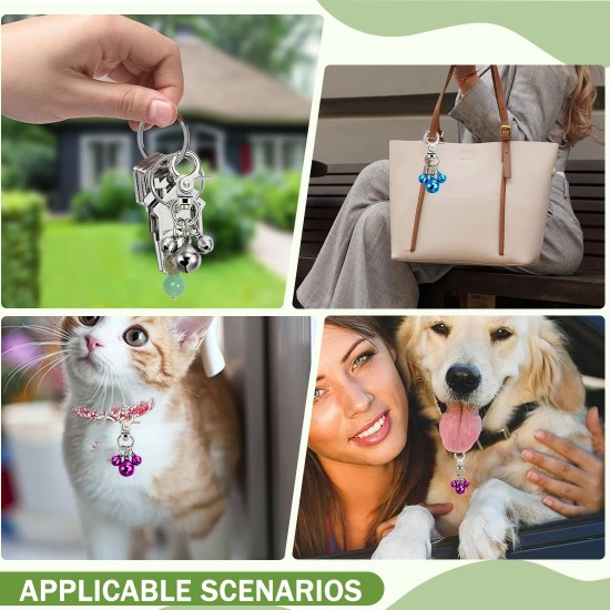 MIRKUZI Collar Jewellery for Dogs 6 Pieces Pet Collar Bell Set Collar/Keychain Pet Bell Set Loud Colorful and Stylish Dog Cat Collar Decoration MIRKUZI Collar Jewellery for Dogs 6 Pieces Pet Collar Bell Set Collar/Keychain Pet Bell Set Loud Colorful and Stylish Dog Cat Collar Decoration
