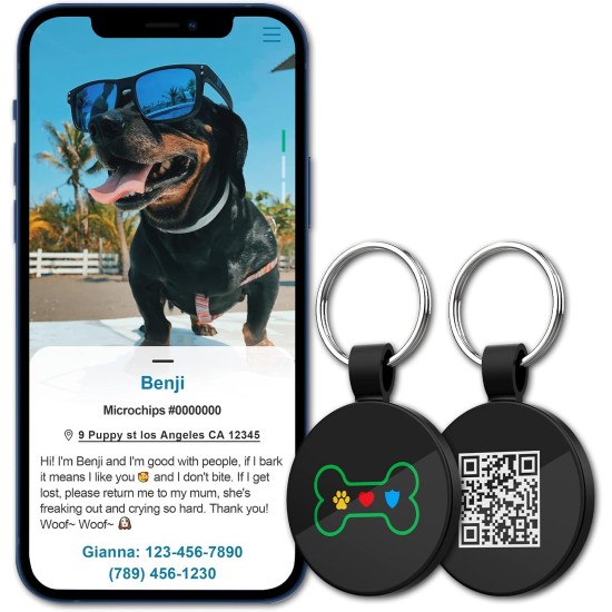 MYLUCKYTAG QR Code Pet ID Tags Dog Tags - Online Pet Profile - Scan QR Receive Instant Pet Location Alert Email MYLUCKYTAG QR Code Pet ID Tags Dog Tags - Online Pet Profile - Scan QR Receive Instant Pet Location Alert Email
