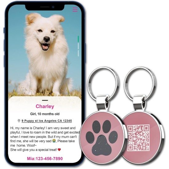 MYLUCKYTAG QR Code Pet ID Tags Dog Tags - Online Pet Profile - Scan QR Receive Instant Pet Location Alert Email MYLUCKYTAG QR Code Pet ID Tags Dog Tags - Online Pet Profile - Scan QR Receive Instant Pet Location Alert Email