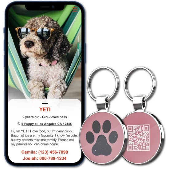 MYLUCKYTAG QR Code Pet ID Tags Dog Tags - Online Pet Profile - Scan QR Receive Instant Pet Location Alert Email MYLUCKYTAG QR Code Pet ID Tags Dog Tags - Online Pet Profile - Scan QR Receive Instant Pet Location Alert Email