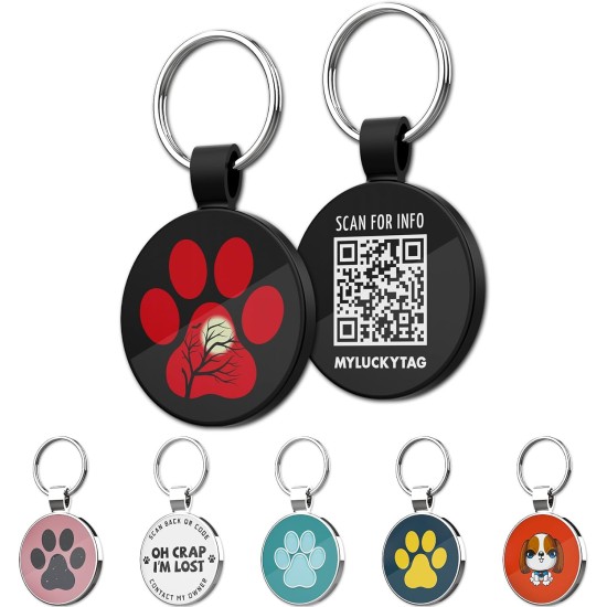 MYLUCKYTAG QR Code Pet ID Tags Dog Tags - Online Pet Profile - Scan QR Receive Instant Pet Location Alert Email MYLUCKYTAG QR Code Pet ID Tags Dog Tags - Online Pet Profile - Scan QR Receive Instant Pet Location Alert Email