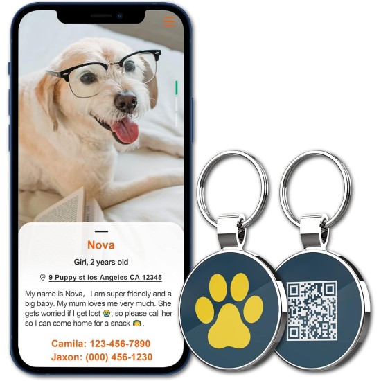 MYLUCKYTAG QR Code Pet ID Tags Dog Tags - Online Pet Profile - Scan QR Receive Instant Pet Location Alert Email MYLUCKYTAG QR Code Pet ID Tags Dog Tags - Online Pet Profile - Scan QR Receive Instant Pet Location Alert Email