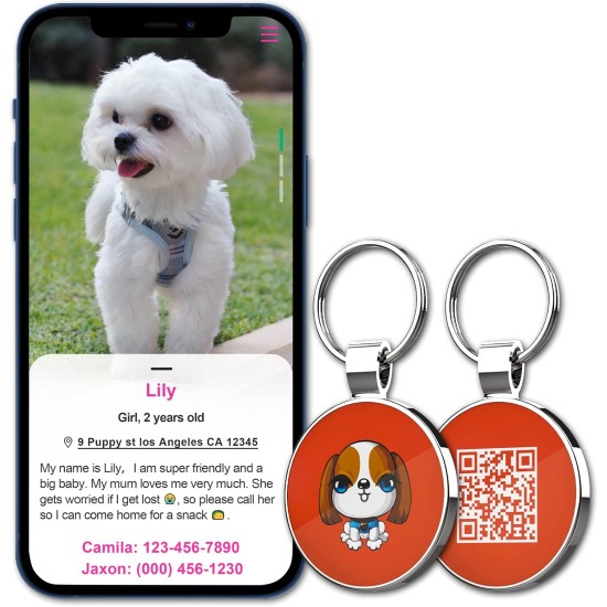 MYLUCKYTAG QR Code Pet ID Tags Dog Tags - Online Pet Profile - Scan QR Receive Instant Pet Location Alert Email MYLUCKYTAG QR Code Pet ID Tags Dog Tags - Online Pet Profile - Scan QR Receive Instant Pet Location Alert Email