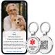 MYLUCKYTAG QR Code Service Dog Tag - Pet Online Profile - Scan QR Receive Instant Pet Location Alert Email MYLUCKYTAG QR Code Service Dog Tag - Pet Online Profile - Scan QR Receive Instant Pet Location Alert Email