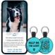 MYLUCKYTAG Quiet Silicone QR Code Pet ID Tags Dog Tags - Pet Online Profile - Scan QR Get Instant Pet Location Alert Email MYLUCKYTAG Quiet Silicone QR Code Pet ID Tags Dog Tags - Pet Online Profile - Scan QR Get Instant Pet Location Alert Email