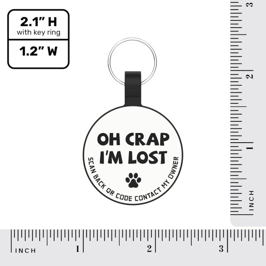 MYLUCKYTAG Quiet Silicone QR Code Pet ID Tags Dog Tags - Pet Online Profile - Scan QR Get Instant Pet Location Alert Email MYLUCKYTAG Quiet Silicone QR Code Pet ID Tags Dog Tags - Pet Online Profile - Scan QR Get Instant Pet Location Alert Email