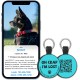 MYLUCKYTAG Quiet Silicone QR Code Pet ID Tags Dog Tags - Pet Online Profile - Scan QR Get Instant Pet Location Alert Email MYLUCKYTAG Quiet Silicone QR Code Pet ID Tags Dog Tags - Pet Online Profile - Scan QR Get Instant Pet Location Alert Email