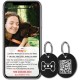 MYLUCKYTAG Stainless Steel QR Code Pet ID Tags Dog Tags - Pet Online Profile - Scan QR Get Instant Pet Location Alert Email MYLUCKYTAG Stainless Steel QR Code Pet ID Tags Dog Tags - Pet Online Profile - Scan QR Get Instant Pet Location Alert Email