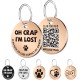 MYLUCKYTAG Stainless Steel QR Code Pet ID Tags Dog Tags - Pet Online Profile - Scan QR Get Instant Pet Location Alert Email MYLUCKYTAG Stainless Steel QR Code Pet ID Tags Dog Tags - Pet Online Profile - Scan QR Get Instant Pet Location Alert Email