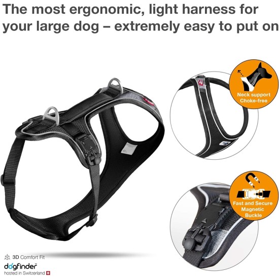 Magnetic Belka Comfort Harness Black M Magnetic Belka Comfort Harness Black M