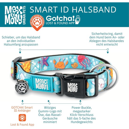 Max & Molly Dog Collar with Safety QR Code, Dog Tag, Soft Adjustable and Waterproof Cute Summer Theme Design for Girls Boys Dogs and Puppies, Large, Kiwi Green Max & Molly Dog Collar with Safety QR Code, Dog Tag, Soft Adjustable and Waterproof Cute Summer Theme Design for Girls Boys Dogs and Puppies, Large, Kiwi Green