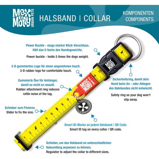 Max & Molly Dog Collar with Safety QR Code, Dog Tag, Soft Adjustable and Waterproof Cute Summer Theme Design for Girls Boys Dogs and Puppies, Large, Kiwi Green Max & Molly Dog Collar with Safety QR Code, Dog Tag, Soft Adjustable and Waterproof Cute Summer Theme Design for Girls Boys Dogs and Puppies, Large, Kiwi Green