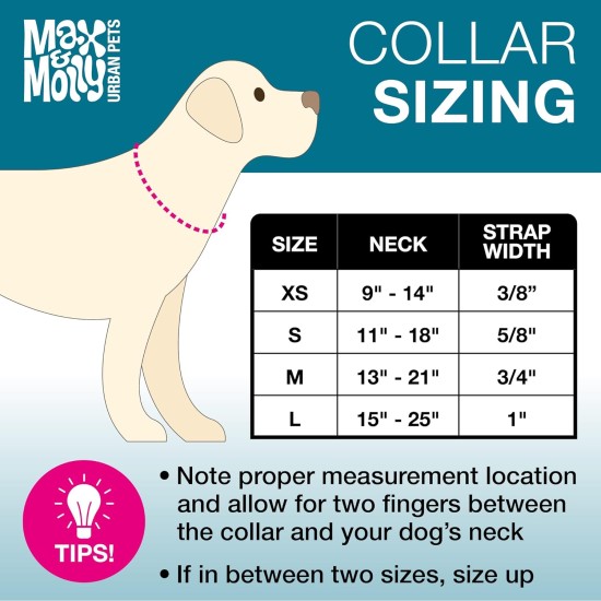 Max & Molly Safety QR Code Dog Tag, Soft Adjustable and Waterproof Cute Tropical Summer Design Dog Collar for Girls Boys (Medium, Teal) Max & Molly Safety QR Code Dog Tag, Soft Adjustable and Waterproof Cute Tropical Summer Design Dog Collar for Girls Boys (Medium, Teal)