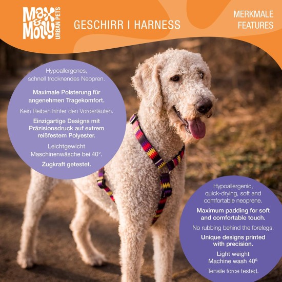 Max & Molly Ultra Comfortable Padded Neoprene Dog Harness, Safe, Adjustable and Easy to Control Max & Molly Ultra Comfortable Padded Neoprene Dog Harness, Safe, Adjustable and Easy to Control