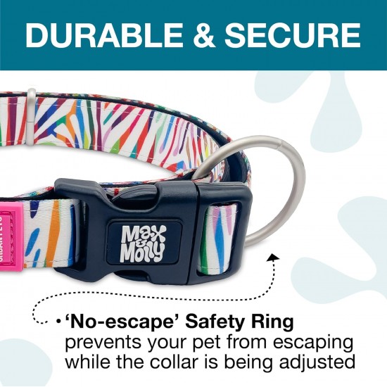 Max & Molly Urban Pets Soft Padded Neoprene Dog Collar with Smart ID Gotcha! QR Pet Safety Tag, Durable, Waterproof, Odourless, Machine Washable, Collar for Dogs Max & Molly Urban Pets Soft Padded Neoprene Dog Collar with Smart ID Gotcha! QR Pet Safety Tag, Durable, Waterproof, Odourless, Machine Washable, Collar for Dogs