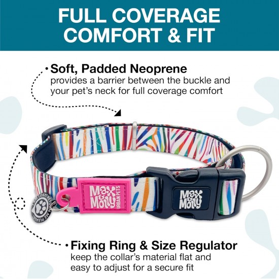 Max & Molly Urban Pets Soft Padded Neoprene Dog Collar with Smart ID Gotcha! QR Pet Safety Tag, Durable, Waterproof, Odourless, Machine Washable, Collar for Dogs Max & Molly Urban Pets Soft Padded Neoprene Dog Collar with Smart ID Gotcha! QR Pet Safety Tag, Durable, Waterproof, Odourless, Machine Washable, Collar for Dogs