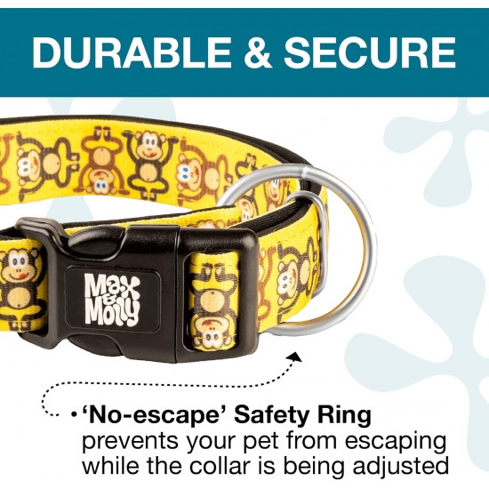 Max & Molly Urban Pets Soft Padded Neoprene Dog Collar with Smart ID Gotcha! QR Pet Safety Tag, Durable, Waterproof, Odourless, Machine Washable, Collar for Dogs Max & Molly Urban Pets Soft Padded Neoprene Dog Collar with Smart ID Gotcha! QR Pet Safety Tag, Durable, Waterproof, Odourless, Machine Washable, Collar for Dogs