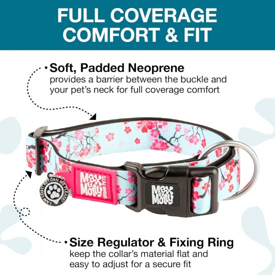 Max & Molly Urban Pets Soft Padded Neoprene Dog Collar with Smart ID Gotcha! QR Pet Safety Tag, Durable, Waterproof, Odourless, Machine Washable, Collar for Dogs Max & Molly Urban Pets Soft Padded Neoprene Dog Collar with Smart ID Gotcha! QR Pet Safety Tag, Durable, Waterproof, Odourless, Machine Washable, Collar for Dogs