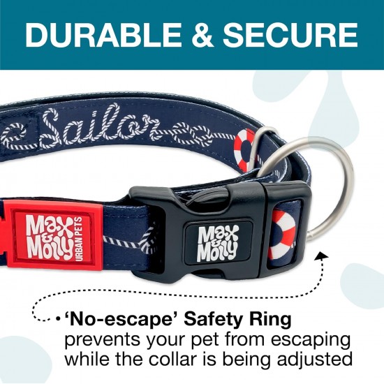 Max & Molly Urban Pets Soft Padded Neoprene Dog Collar with Smart ID Gotcha! QR Pet Safety Tag, Durable, Waterproof, Odourless, Machine Washable, Collar for Dogs Max & Molly Urban Pets Soft Padded Neoprene Dog Collar with Smart ID Gotcha! QR Pet Safety Tag, Durable, Waterproof, Odourless, Machine Washable, Collar for Dogs