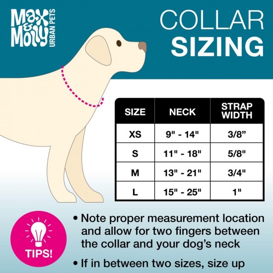 Max & Molly Urban Pets Soft Padded Neoprene Dog Collar with Smart ID Gotcha! QR Pet Safety Tag, Durable, Waterproof, Odourless, Machine Washable, Collar for Dogs Max & Molly Urban Pets Soft Padded Neoprene Dog Collar with Smart ID Gotcha! QR Pet Safety Tag, Durable, Waterproof, Odourless, Machine Washable, Collar for Dogs