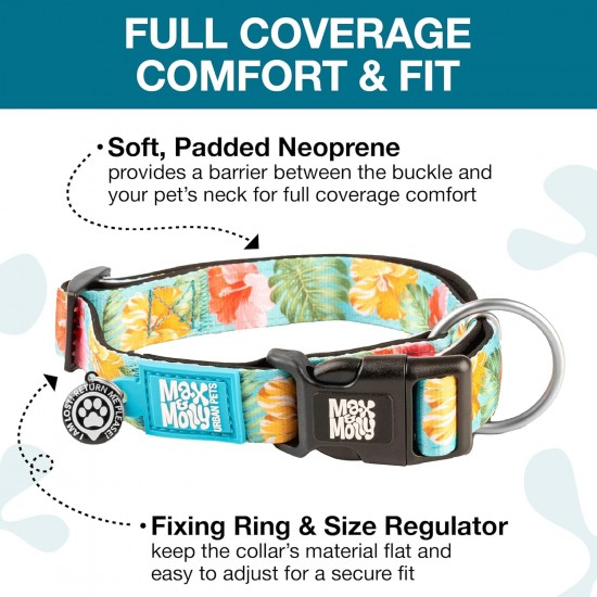 Max & Molly Urban Pets Soft Padded Neoprene Dog Collar with Smart ID Gotcha! QR Pet Safety Tag, Durable, Waterproof, Odourless, Machine Washable, Collar for Dogs Max & Molly Urban Pets Soft Padded Neoprene Dog Collar with Smart ID Gotcha! QR Pet Safety Tag, Durable, Waterproof, Odourless, Machine Washable, Collar for Dogs
