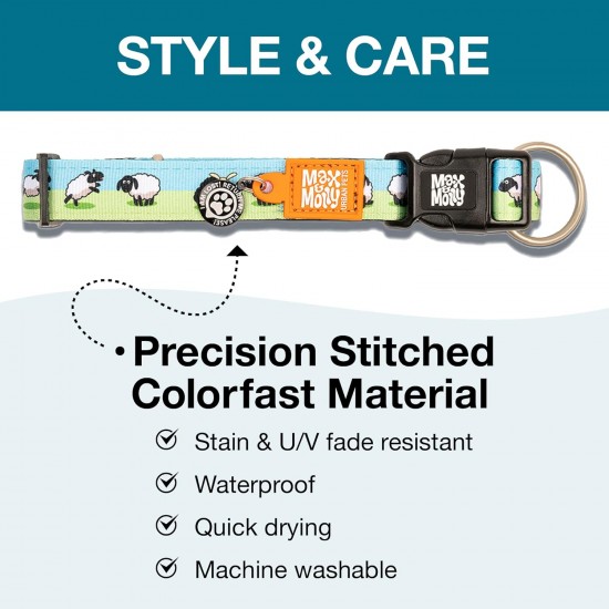 Max & Molly Urban Pets Soft Padded Neoprene Dog Collar with Smart ID Gotcha! QR Pet Safety Tag, Durable, Waterproof, Odourless, Machine Washable, Collar for Dogs Max & Molly Urban Pets Soft Padded Neoprene Dog Collar with Smart ID Gotcha! QR Pet Safety Tag, Durable, Waterproof, Odourless, Machine Washable, Collar for Dogs