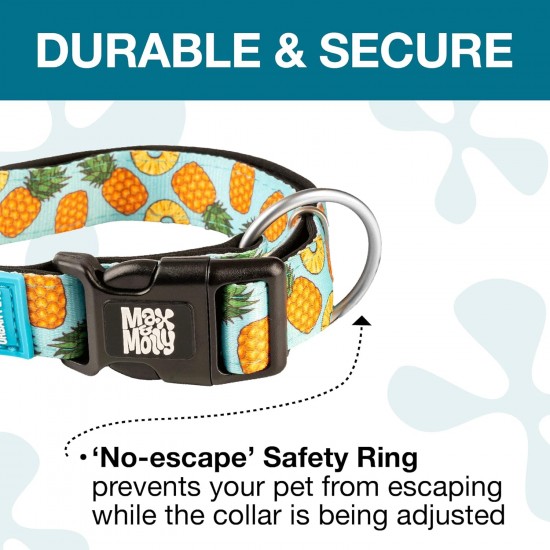 Max & Molly Urban Pets Soft Padded Neoprene Dog Collar with Smart ID Gotcha! QR Pet Safety Tag, Durable, Waterproof, Odourless, Machine Washable, Collar for Dogs Max & Molly Urban Pets Soft Padded Neoprene Dog Collar with Smart ID Gotcha! QR Pet Safety Tag, Durable, Waterproof, Odourless, Machine Washable, Collar for Dogs