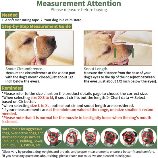 Mayerzon Dog Muzzle, Patented Mesh Muzzle with Space for Large, Medium and Small Dogs, Soft Mouth Guard for Biting and Eating, Grooming, Vet, Visiting Mayerzon Dog Muzzle, Patented Mesh Muzzle with Space for Large, Medium and Small Dogs, Soft Mouth Guard for Biting and Eating, Grooming, Vet, Visiting