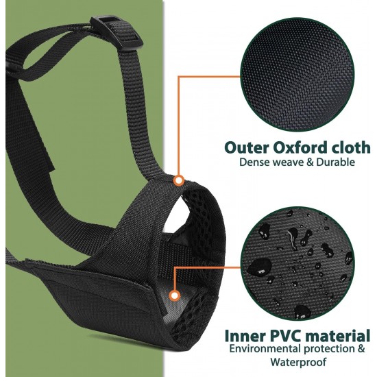 Mayerzon Pitbull Muzzle, Soft Dog Muzzle Anti-slip Strap for American Bull Bulldog Boxer Rottweiler Fabric Mouth Guard for Medium Large Short Snout Anti Biting Chewing Mayerzon Pitbull Muzzle, Soft Dog Muzzle Anti-slip Strap for American Bull Bulldog Boxer Rottweiler Fabric Mouth Guard for Medium Large Short Snout Anti Biting Chewing