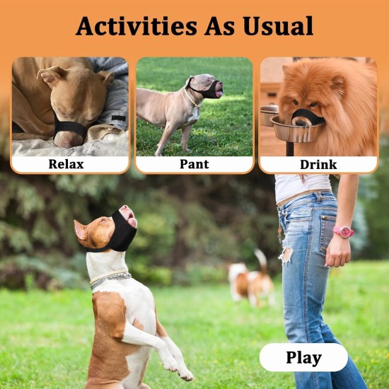 Mayerzon Pitbull Muzzle, Soft Muzzle for American Bully Bulldog Boxer Rottweiler, Anti Biting Chewing Fight Muzzle for Grooming, Fabric Muzzle for Medium Large Short Snout Dog Mayerzon Pitbull Muzzle, Soft Muzzle for American Bully Bulldog Boxer Rottweiler, Anti Biting Chewing Fight Muzzle for Grooming, Fabric Muzzle for Medium Large Short Snout Dog