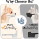 Mayerzon Short Snout Dog Muzzle, Small Muzzle for Chihuahua, Shih Tzu, American Bully Boxer Puppies, Soft Fabric Muzzles for Grooming, Veterinarian Visits, Prevents Biting