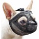 Mayerzon Short Snout Dog Muzzle for French Bulldog with Full Pants to Prevent Eating Biting Soft Mesh Muzzle for Shih Tzu Pug, English Bulldog for