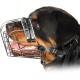 Metal Dog Muzzles, Rottweiler No.3 Wire Basket, Adjustable Leather Straps, Leather, Adjustable Circumference from 10.6-15 inches, Length 2.7 x 3.7 inches Metal Dog Muzzles, Rottweiler No.3 Wire Basket, Adjustable Leather Straps, Leather, Adjustable Circumference from 10.6-15 inches, Length 2.7 x 3.7 inches