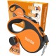 Mighty Paw Retractable Lead with Built-in Poop Bag Holder, 16" Retractable Dog Leash for Small Dogs, Medium Breeds and Large Pets, with Tape for Quick Control Mighty Paw Retractable Lead with Built-in Poop Bag Holder, 16" Retractable Dog Leash for Small Dogs, Medium Breeds and Large Pets, with Tape for Quick Control