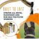 Mighty Paw Tactical Dog Collar - Durable with Metal Buckle and Control Handle - Weatherproof Polyester Material - Sturdy Metal Dog Collars - Dog Collar for All Dog Breeds -