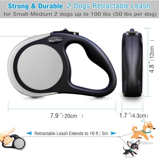 Migoo Pet Strong Heavy Duty Dog Leash for Large Medium Dogs - 6ft Long Climbing Rope Lead with Comfortable Handle Walking Lead for Largest Pulling Dogs Migoo Pet Strong Heavy Duty Dog Leash for Large Medium Dogs - 6ft Long Climbing Rope Lead with Comfortable Handle Walking Lead for Largest Pulling Dogs