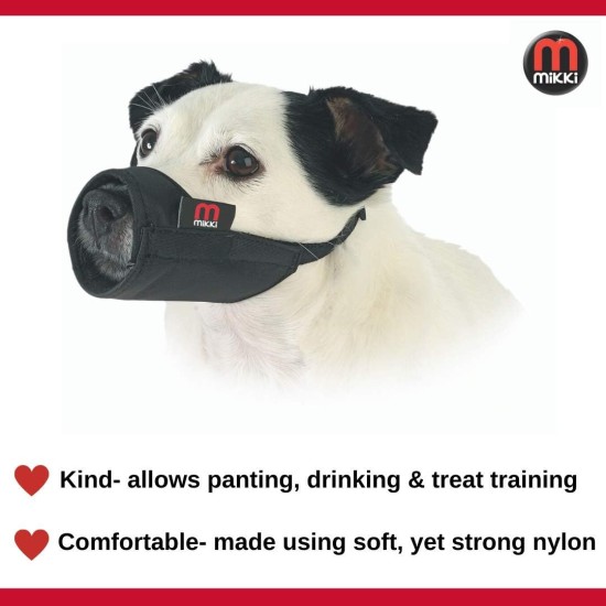 Mikki Dog Friendly Training Muzzle Easy Fit for Small Dogs, Size 1 Mikki Dog Friendly Training Muzzle Easy Fit for Small Dogs, Size 1