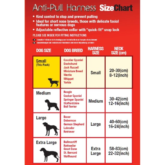 Mikki Training Anti-Pull Harness with Reflective Collar, Black, Large Mikki Training Anti-Pull Harness with Reflective Collar, Black, Large