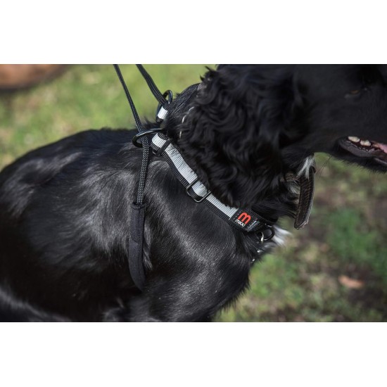 Mikki Training Anti-Pull Harness with Reflective Collar, Black, Large Mikki Training Anti-Pull Harness with Reflective Collar, Black, Large