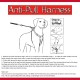 Mikki Training Anti-Pull Harness with Reflective Collar, Black, Large Mikki Training Anti-Pull Harness with Reflective Collar, Black, Large